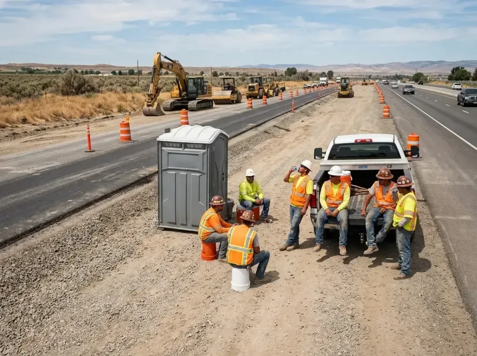 highway-road-construction-crew-007 — frequently asked questions, Porta Potty and Restroom Rentals in Carter Lake, IA